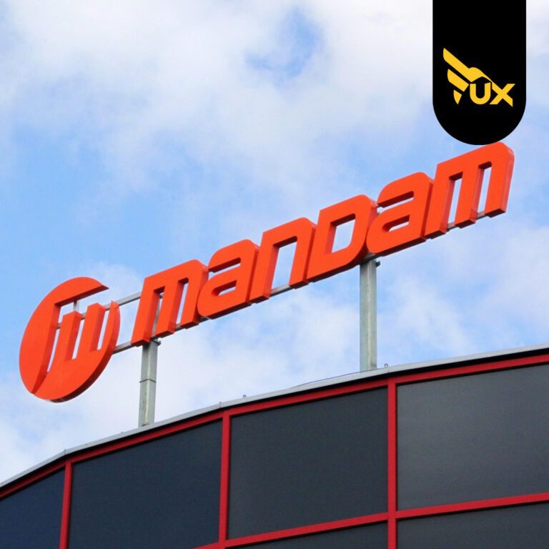 MANDAM - litery blokowe podświetlane