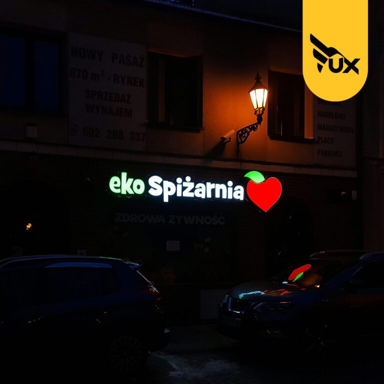 Eko Spiżarnia - kaseton reklamowy