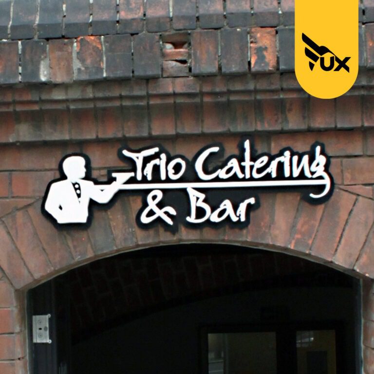 Trio Catering & Bar - banery i litery blokowe