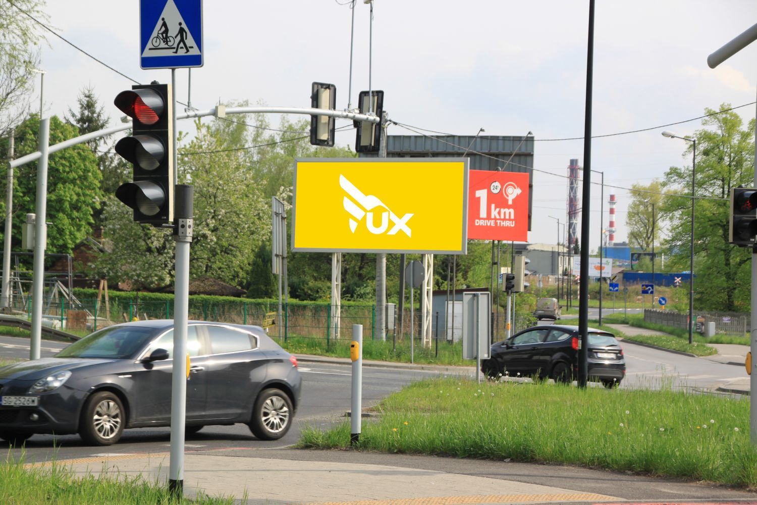 Billboardy Gliwice | Lokalizacje, koszt reklamy i terminy. Reklama zewnętrzna. 4 Billboard 12 metrow 1 - fux.pl